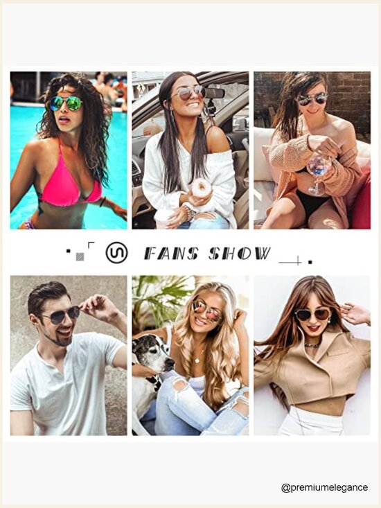 Oversized Aviator Sunglasses - Polarized Mirror Lens UV400 Lightweight Metal main image 5